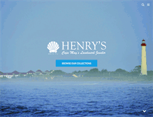 Tablet Screenshot of henryscm.com